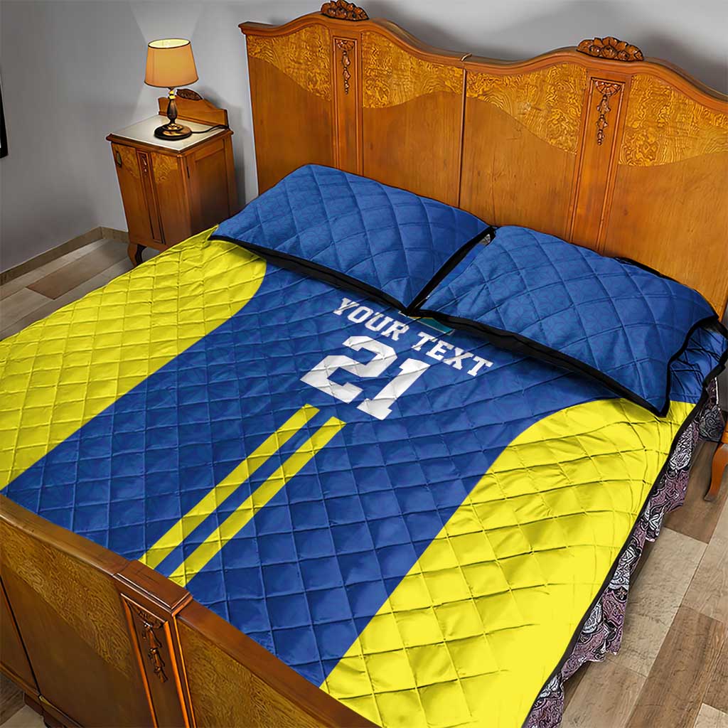 Custom Football African Tanzania Quilt Bed Set Taifa Stars Go Champion LT9