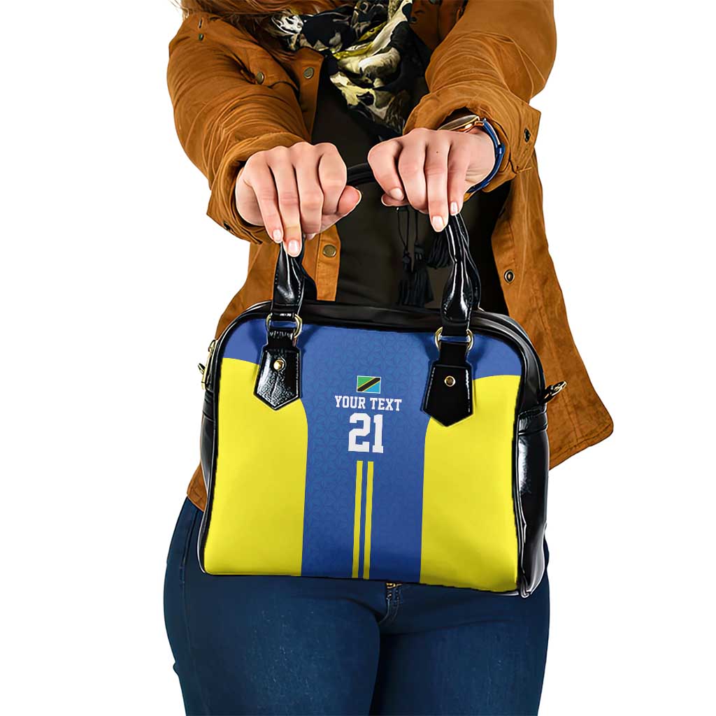 Tanzania Football Custom Shoulder Handbag Taifa Stars Go Champion LT9