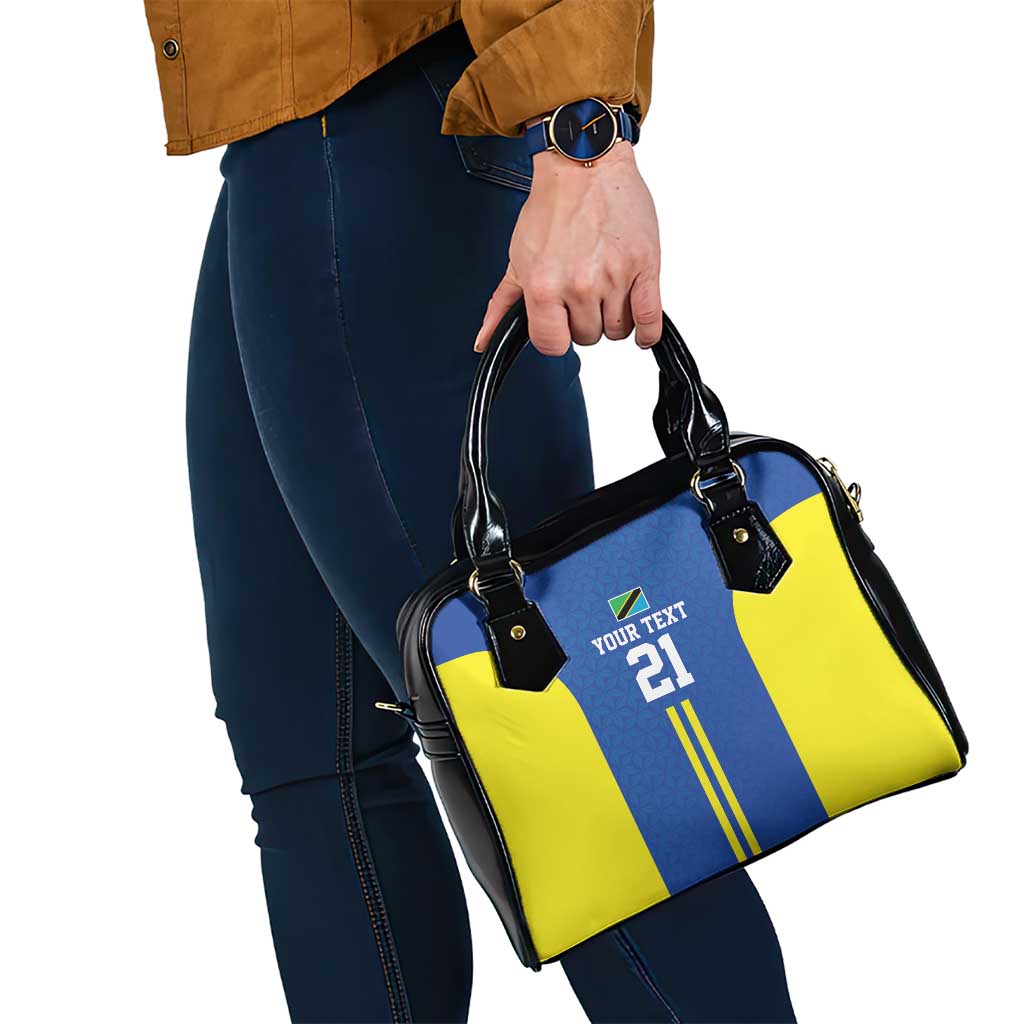 Tanzania Football Custom Shoulder Handbag Taifa Stars Go Champion LT9