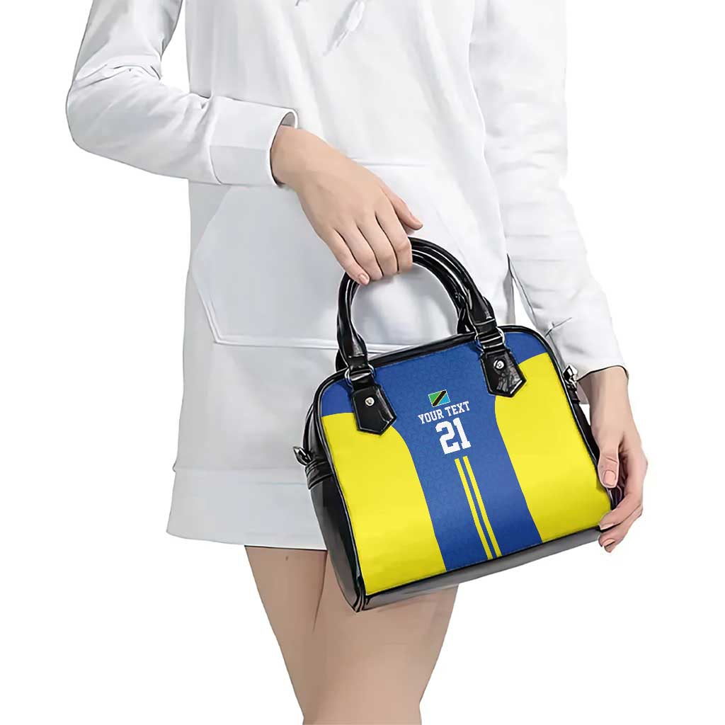 Tanzania Football Custom Shoulder Handbag Taifa Stars Go Champion LT9