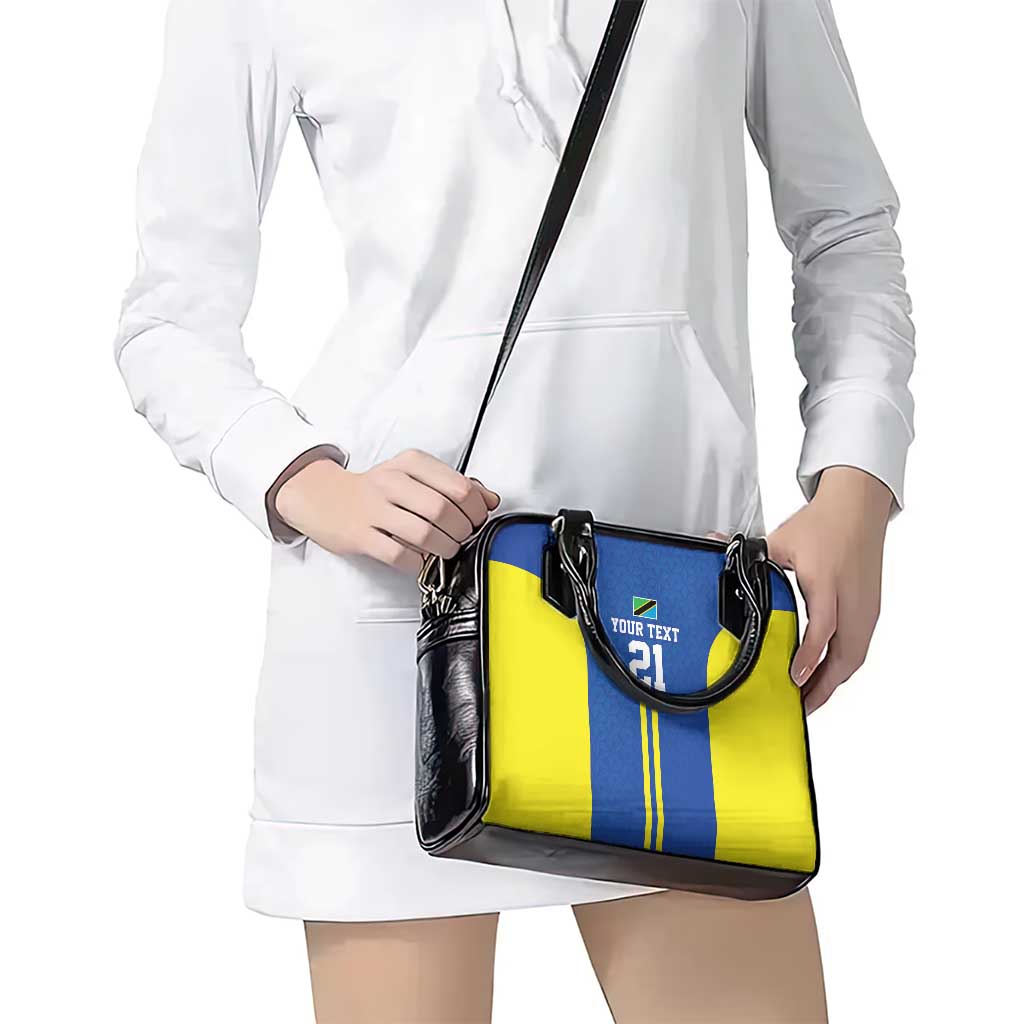 Tanzania Football Custom Shoulder Handbag Taifa Stars Go Champion LT9