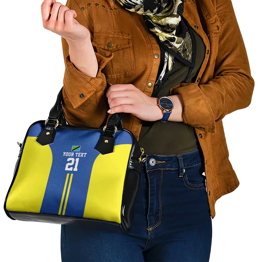 Tanzania Football Custom Shoulder Handbag Taifa Stars Go Champion LT9