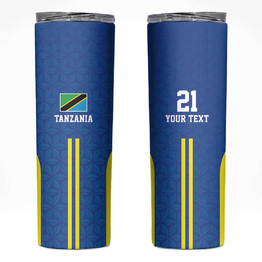 Custom Football African Tanzania Skinny Tumbler Taifa Stars Go Champion LT9