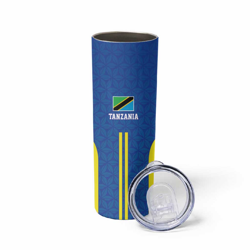 Custom Football African Tanzania Skinny Tumbler Taifa Stars Go Champion LT9