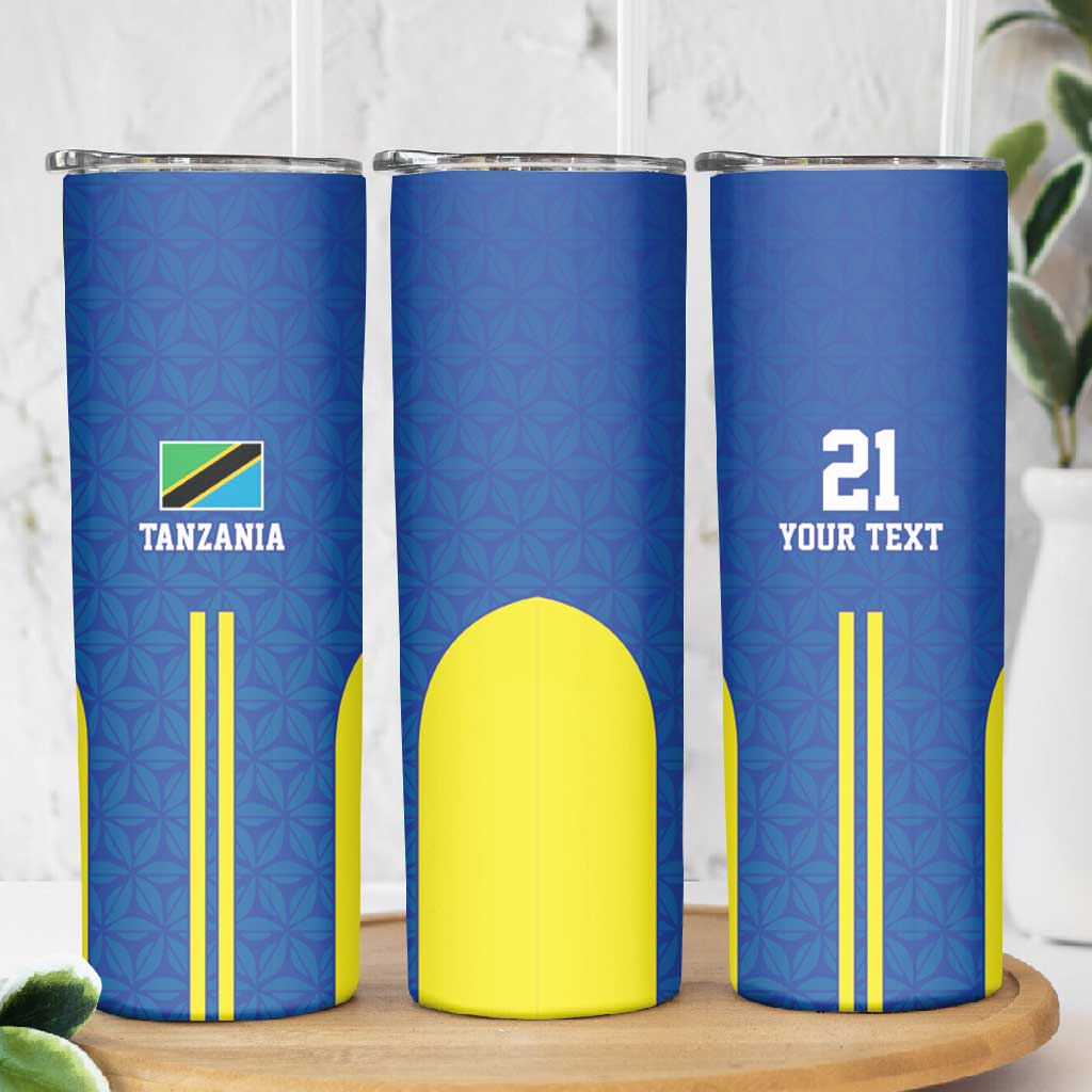 Custom Football African Tanzania Skinny Tumbler Taifa Stars Go Champion LT9