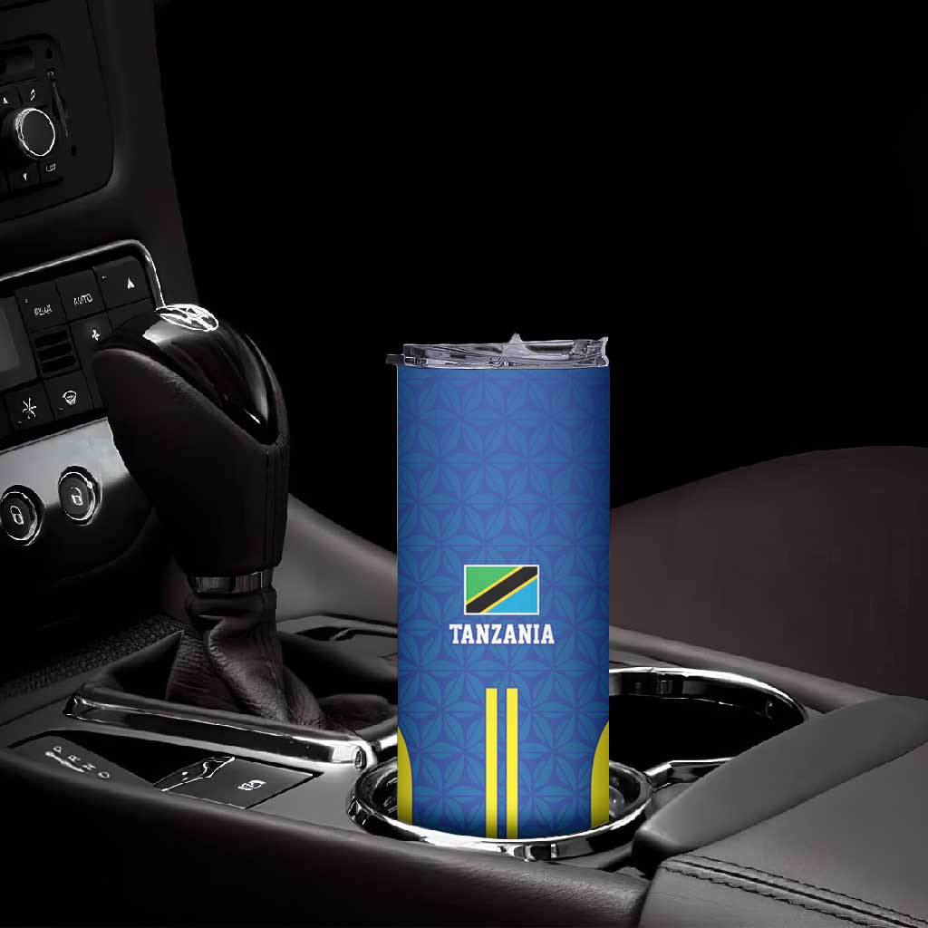 Custom Football African Tanzania Skinny Tumbler Taifa Stars Go Champion LT9