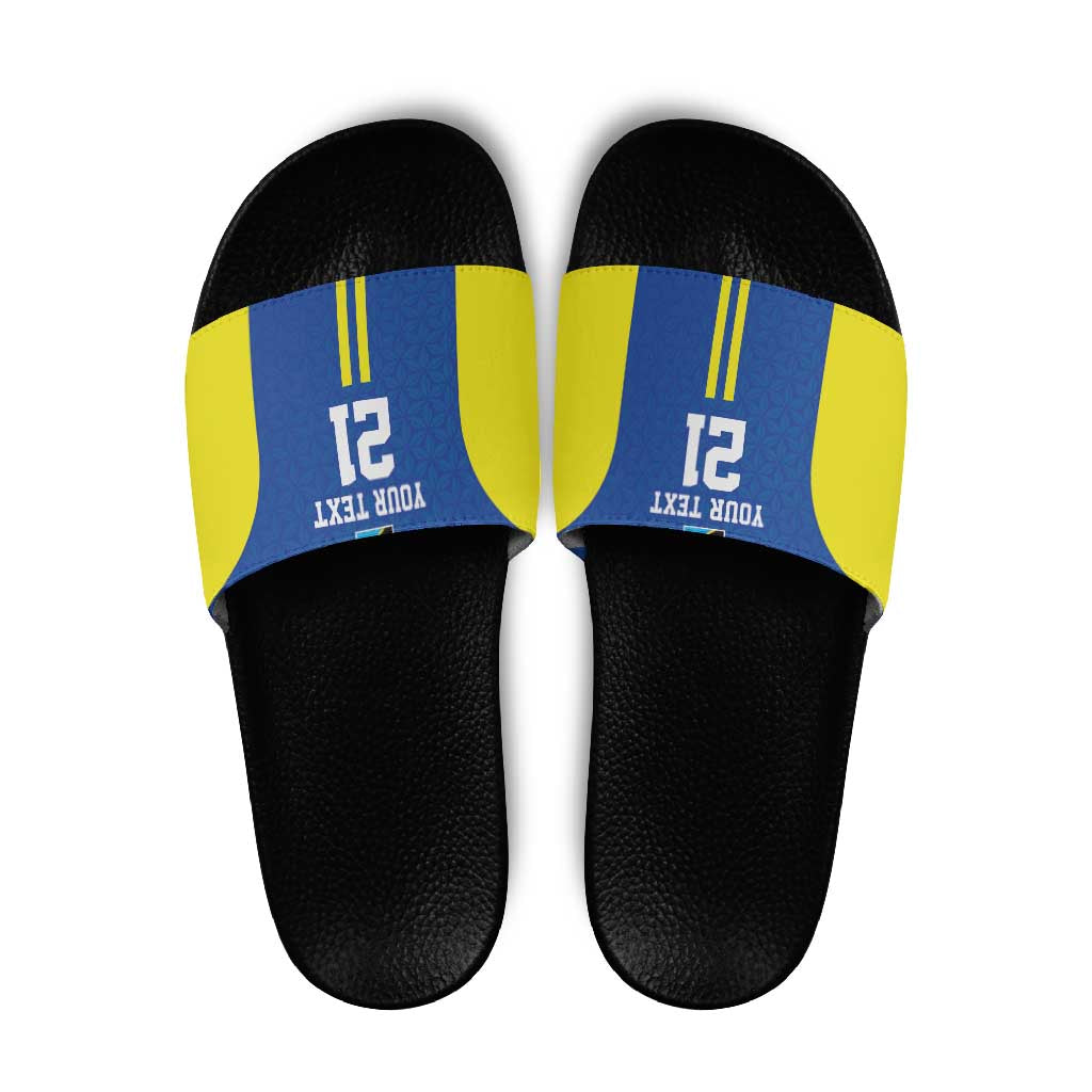 Tanzania Football Custom Slide Sandals Taifa Stars Go Champion LT9