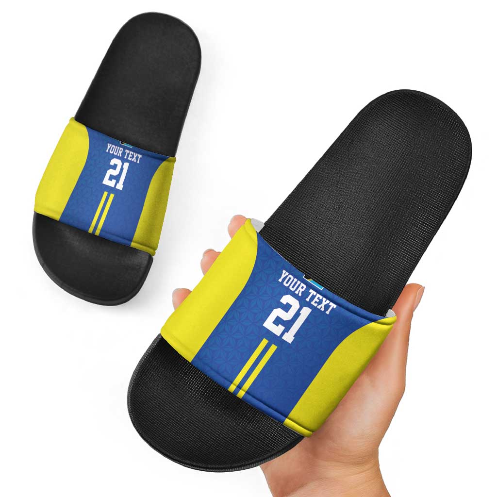 Tanzania Football Custom Slide Sandals Taifa Stars Go Champion LT9