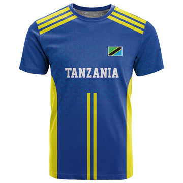 Custom Football African Tanzania T shirt Taifa Stars Go Champion LT9