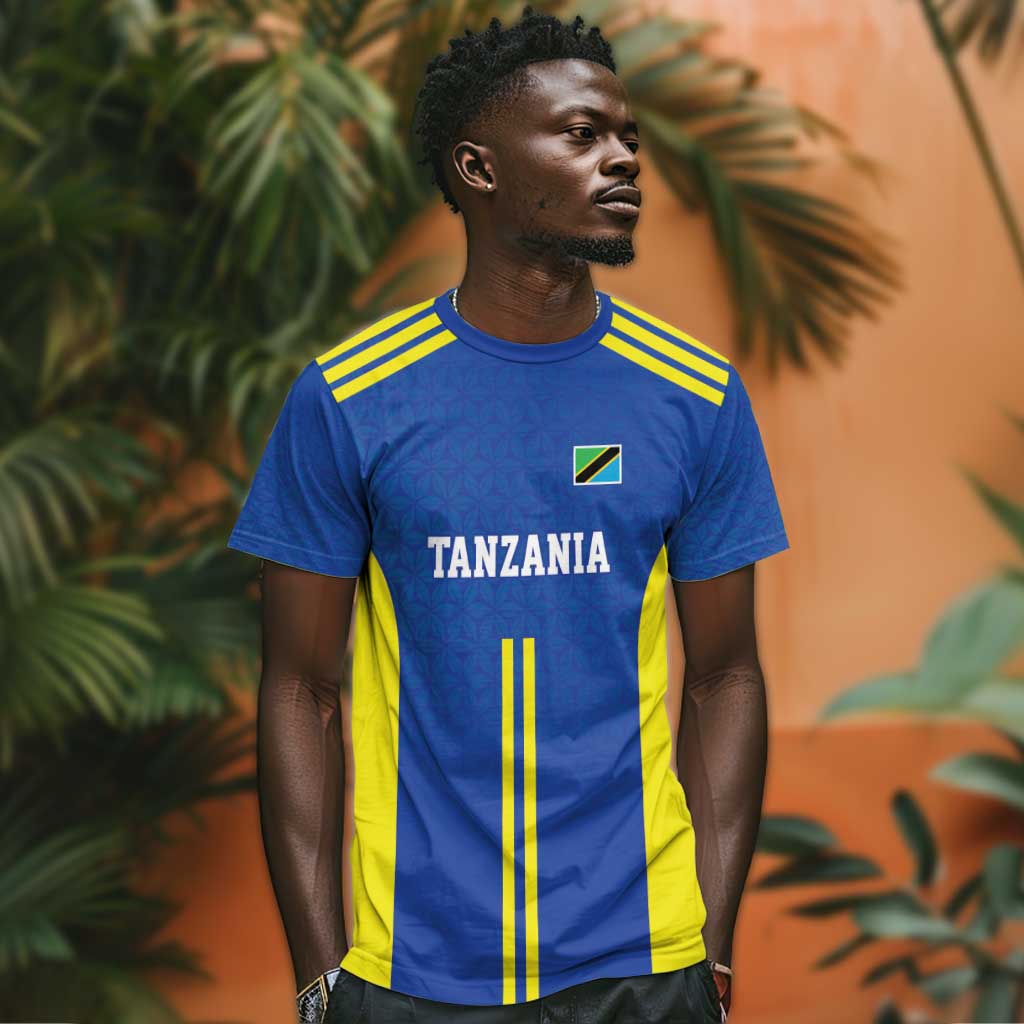 Custom Football African Tanzania T shirt Taifa Stars Go Champion LT9