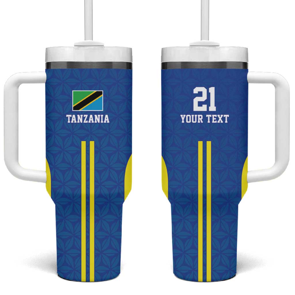 Custom Football African Tanzania Tumbler With Handle Taifa Stars Go Champion LT9