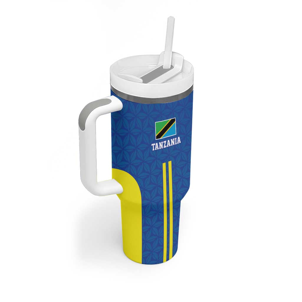 Custom Football African Tanzania Tumbler With Handle Taifa Stars Go Champion LT9
