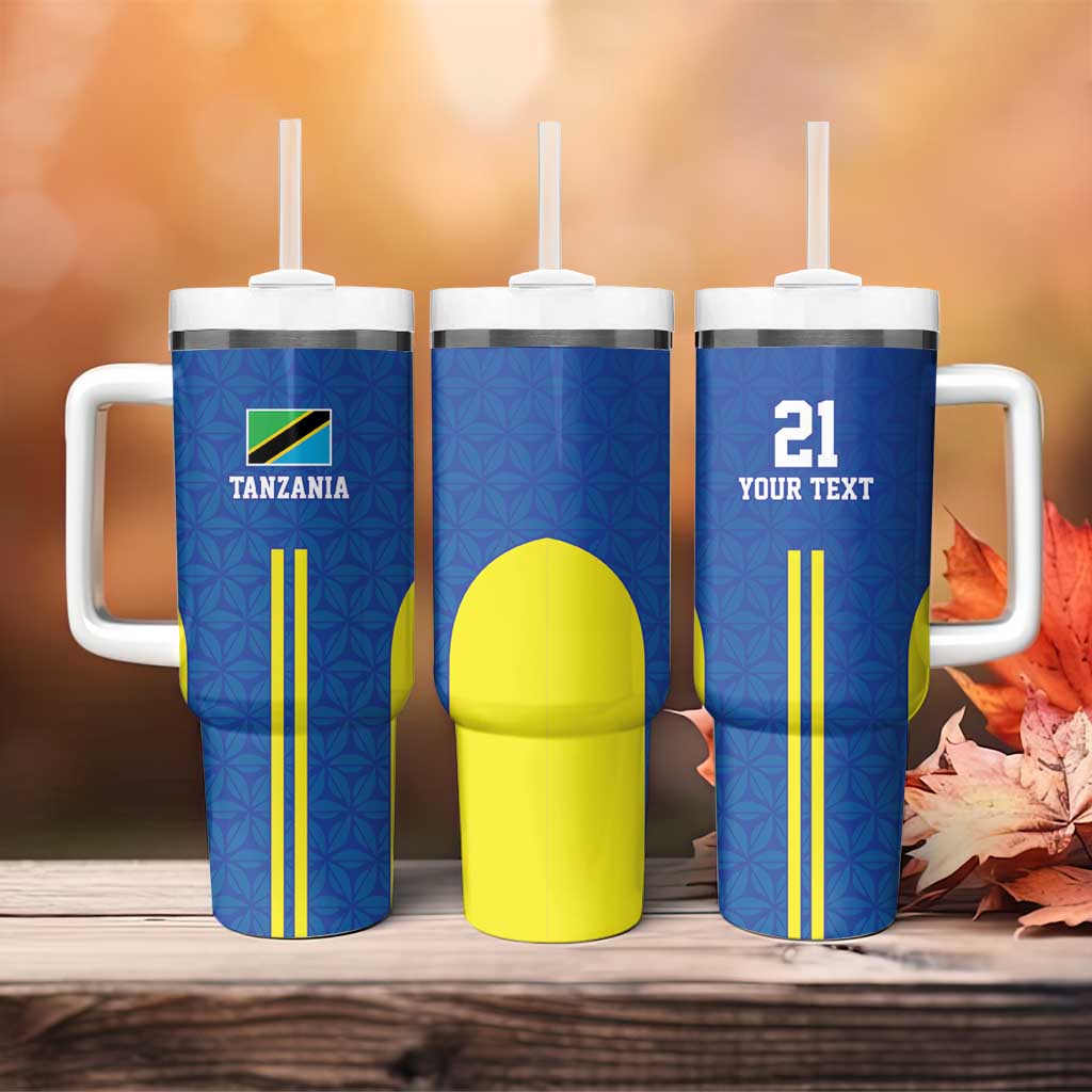 Custom Football African Tanzania Tumbler With Handle Taifa Stars Go Champion LT9