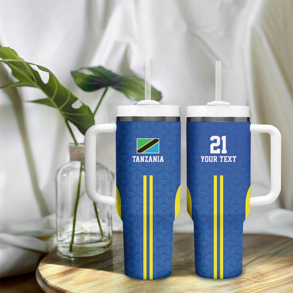 Custom Football African Tanzania Tumbler With Handle Taifa Stars Go Champion LT9