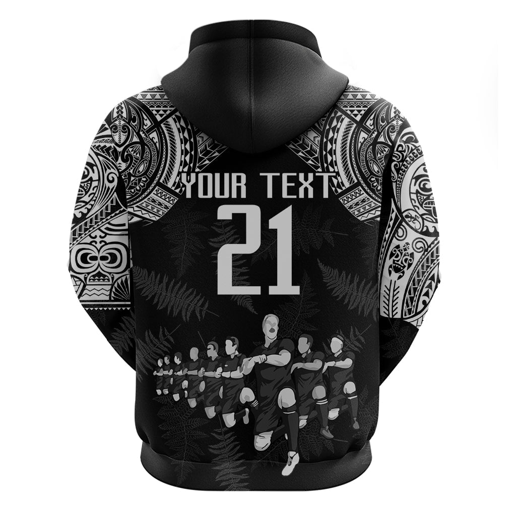 Custom NZ Rugby Hoodie Kapa Opango Maori Haka With Years of The All Black Champions LT9