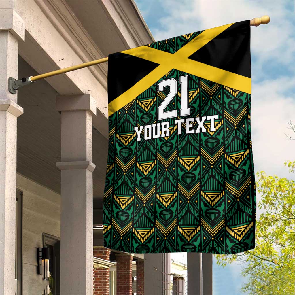 Afro-Jamaicans Football Custom Garden Flag Black Ethnic Motifs LT9