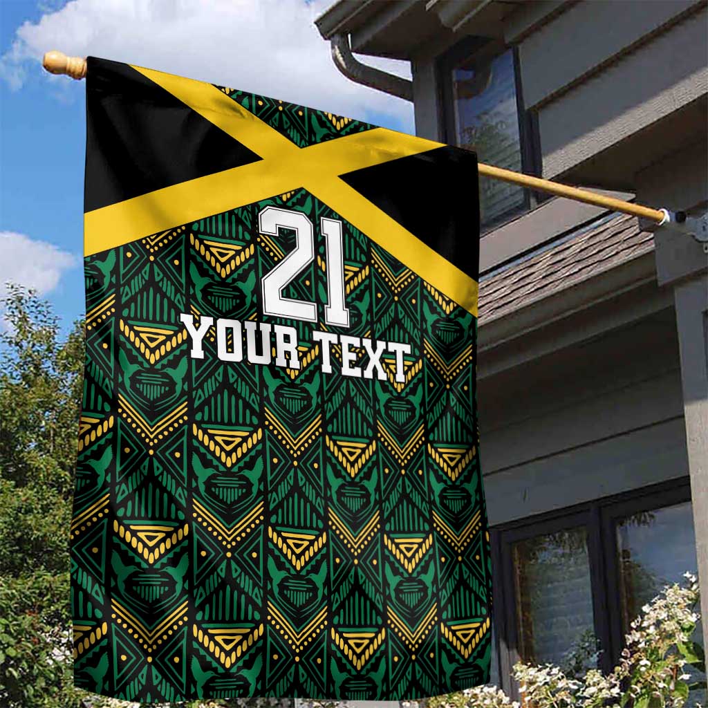 Afro-Jamaicans Football Custom Garden Flag Black Ethnic Motifs LT9