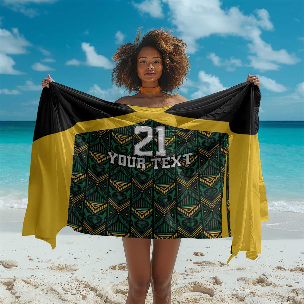 Afro-Jamaicans Football Custom Sarong Black Ethnic Motifs LT9
