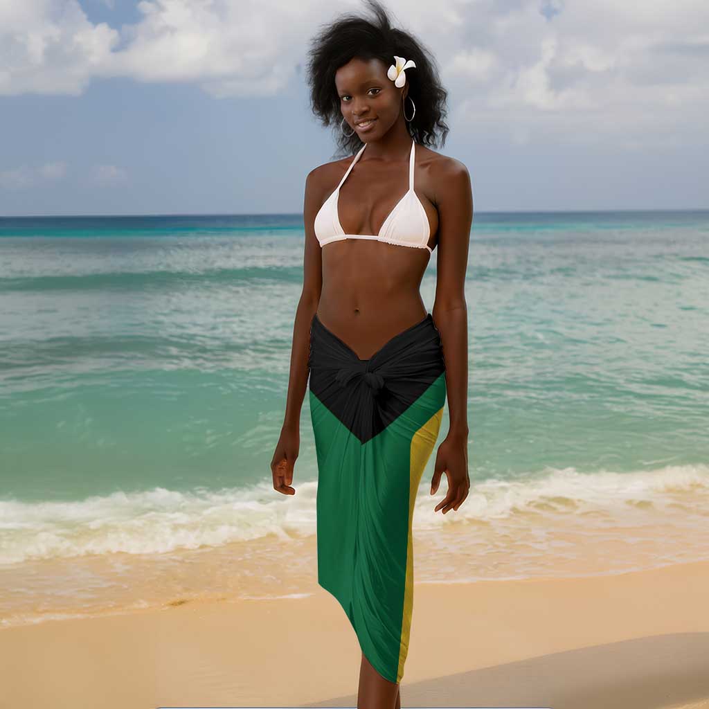 Afro-Jamaicans Football Custom Sarong Gold Ethnic Motifs LT9