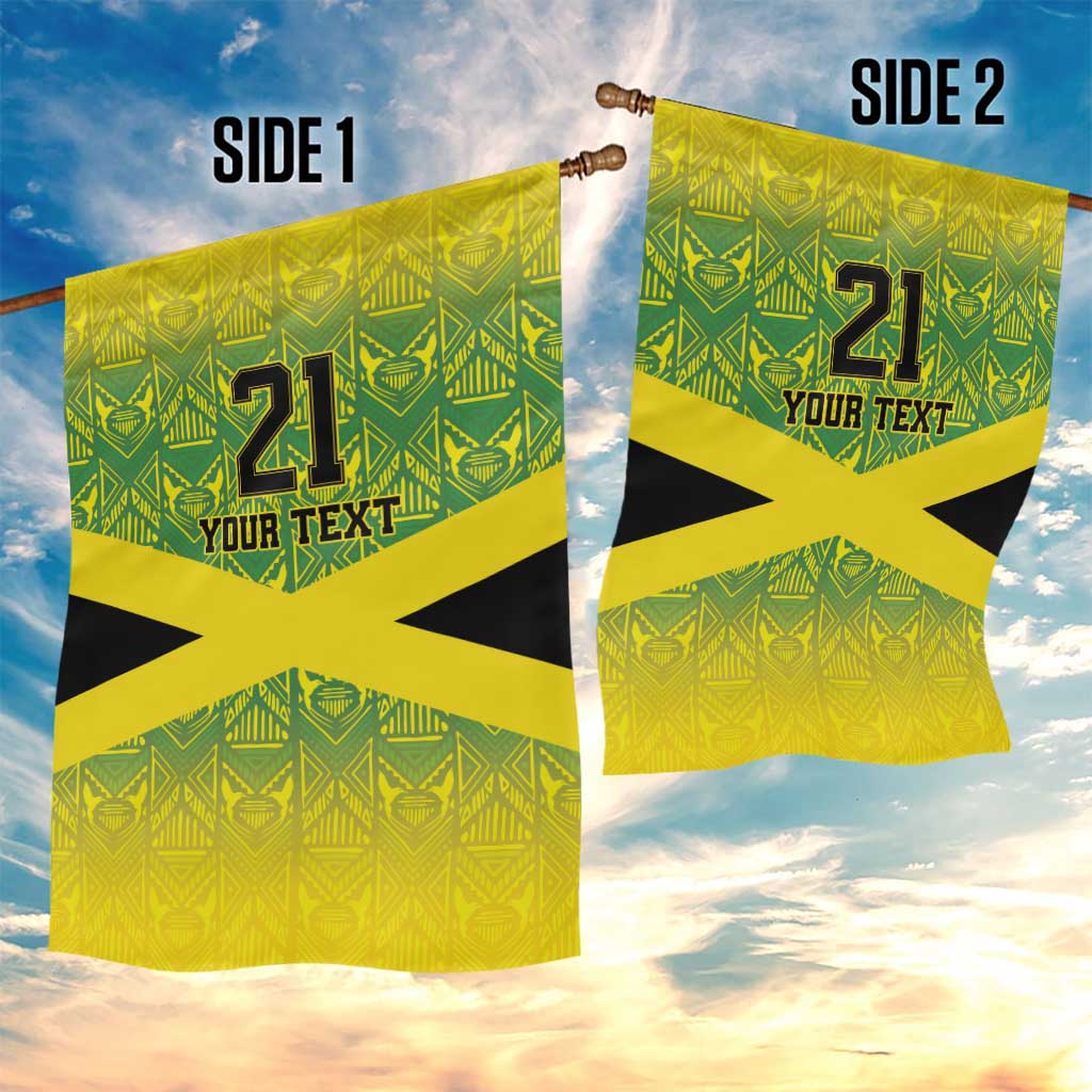 Afro-Jamaicans Custom Garden Flag Reggae Boyz With Traditional Pattern LT9