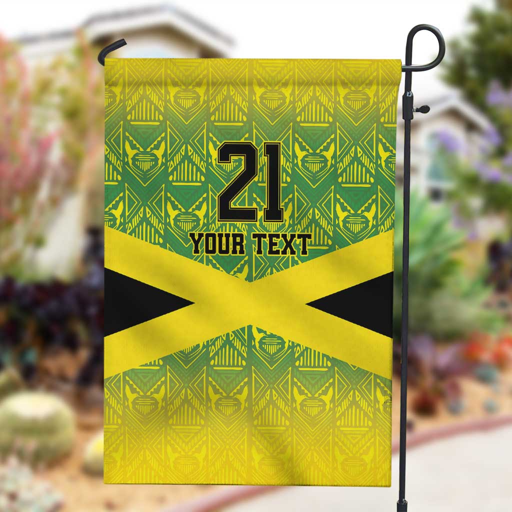 Afro-Jamaicans Custom Garden Flag Reggae Boyz With Traditional Pattern LT9