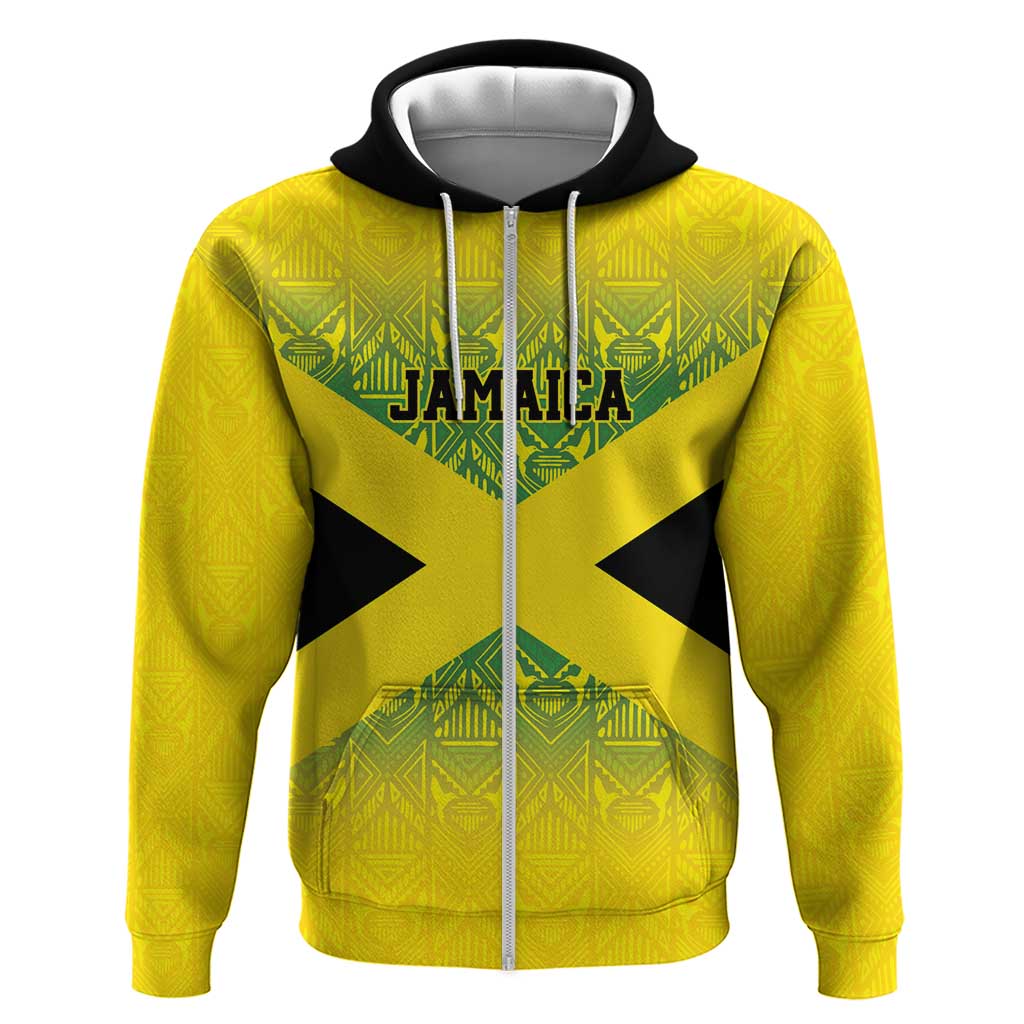 Custom Jamaica Reggae Boyz Hoodie With Traditional Pattern LT9