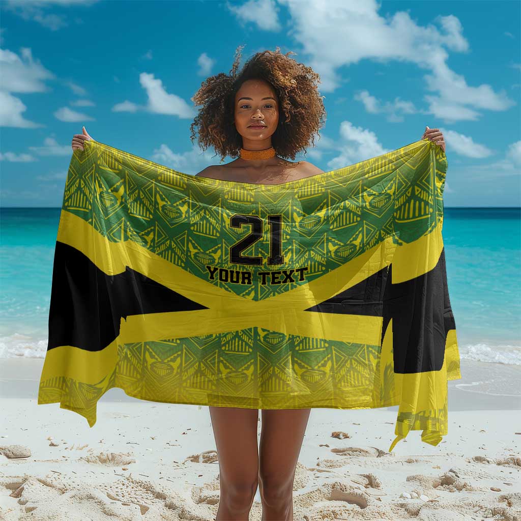 Afro-Jamaicans Custom Sarong Reggae Boyz With Traditional Pattern LT9