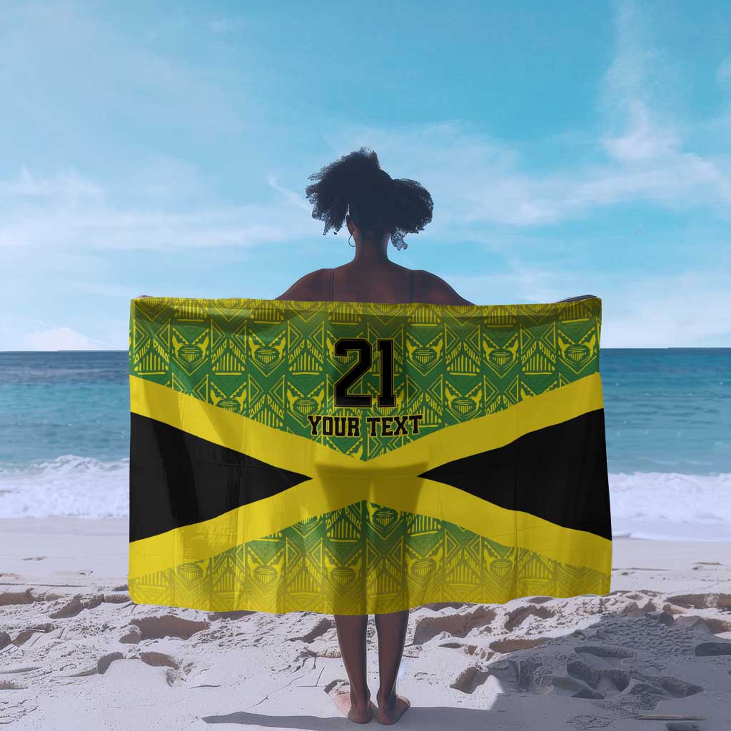 Afro-Jamaicans Custom Sarong Reggae Boyz With Traditional Pattern LT9