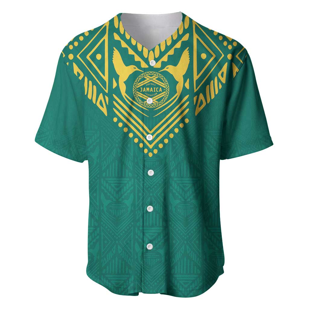 Afro-Jamaicans Tribal Custom Football Baseball Jersey Green Style LT9