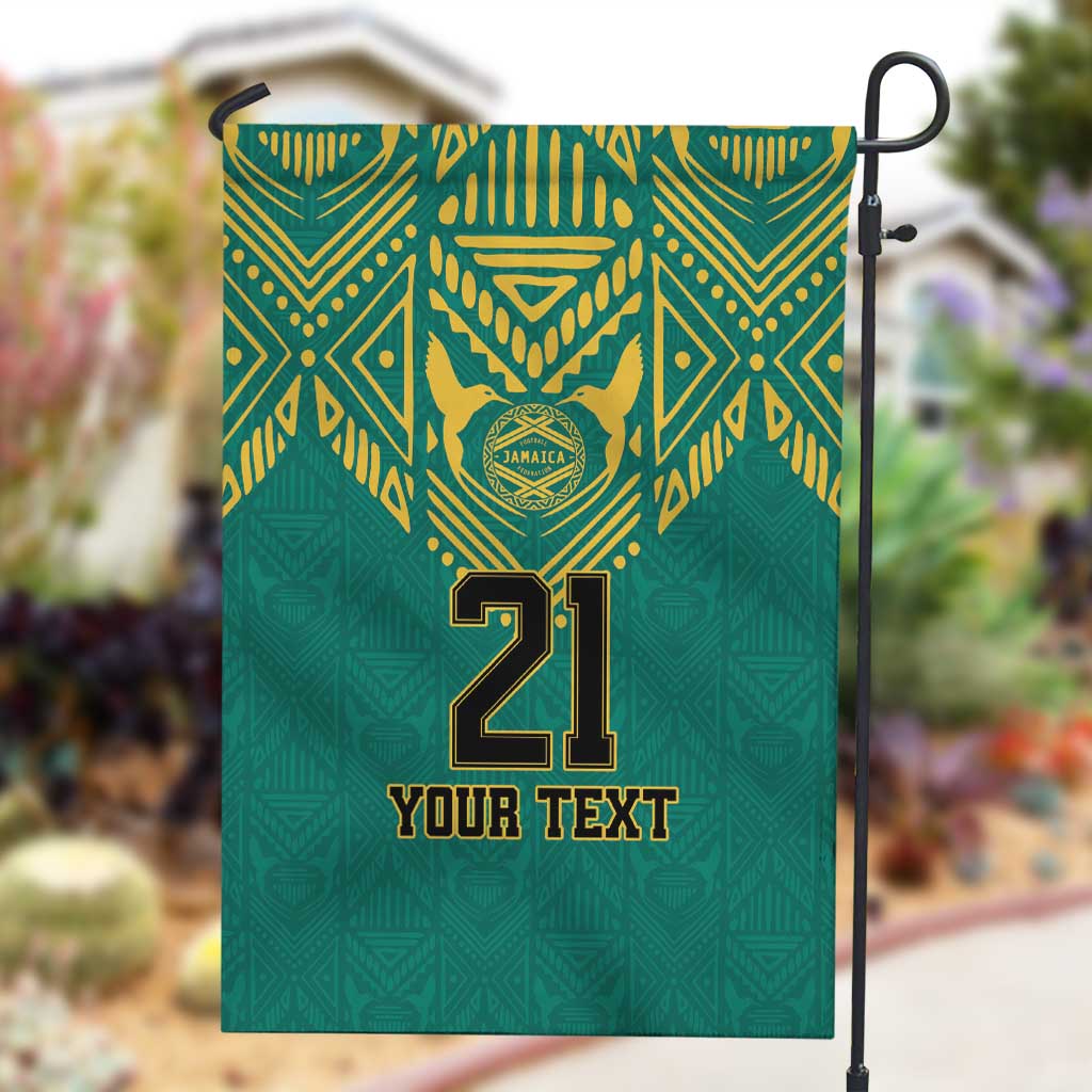 Afro-Jamaicans Tribal Custom Football Garden Flag Green Style LT9