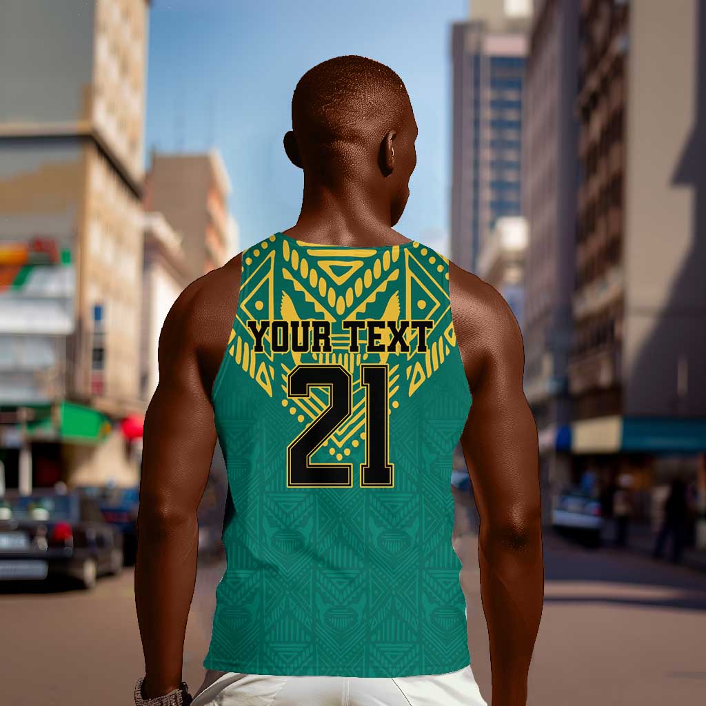 Afro-Jamaicans Tribal Custom Football Men Tank Top Green Style LT9