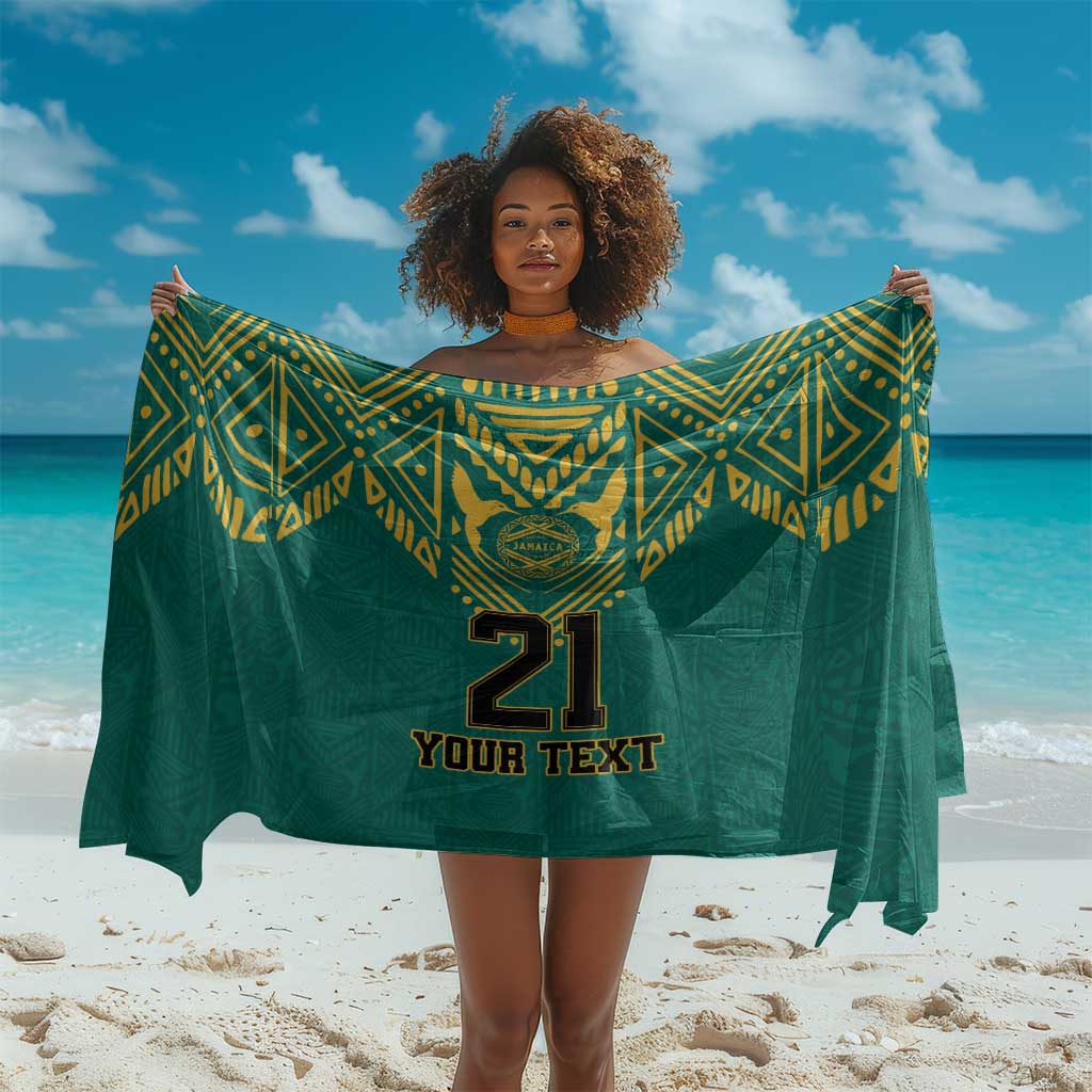 Afro-Jamaicans Tribal Custom Football Sarong Green Style LT9