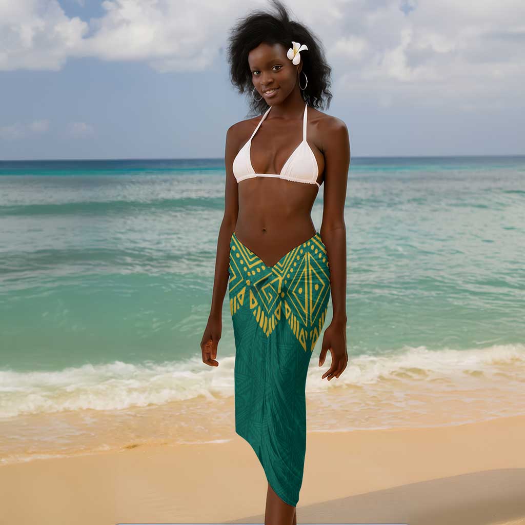 Afro-Jamaicans Tribal Custom Football Sarong Green Style LT9