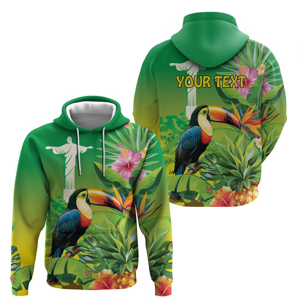 Brazil Rio-Toucan Bird Personalized Hoodie Tropical Flowers LT9