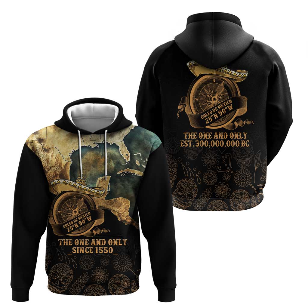Gulf Of Mexico Hoodie Historic Gulf of Mexico Map Since 1550 LT9