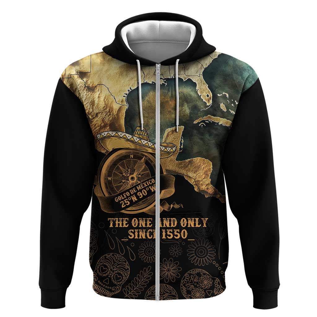 Gulf Of Mexico Hoodie Historic Gulf of Mexico Map Since 1550 LT9