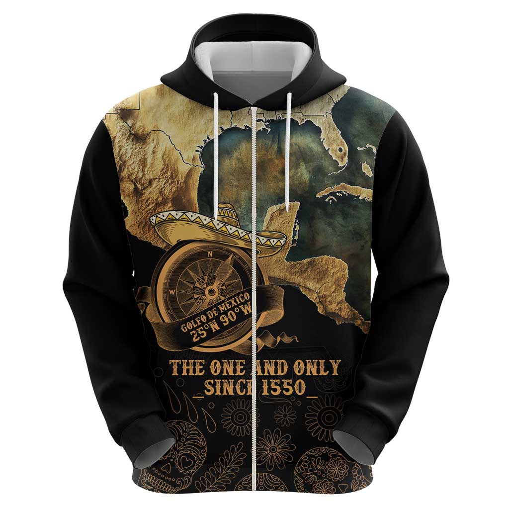 Gulf Of Mexico Hoodie Historic Gulf of Mexico Map Since 1550 LT9