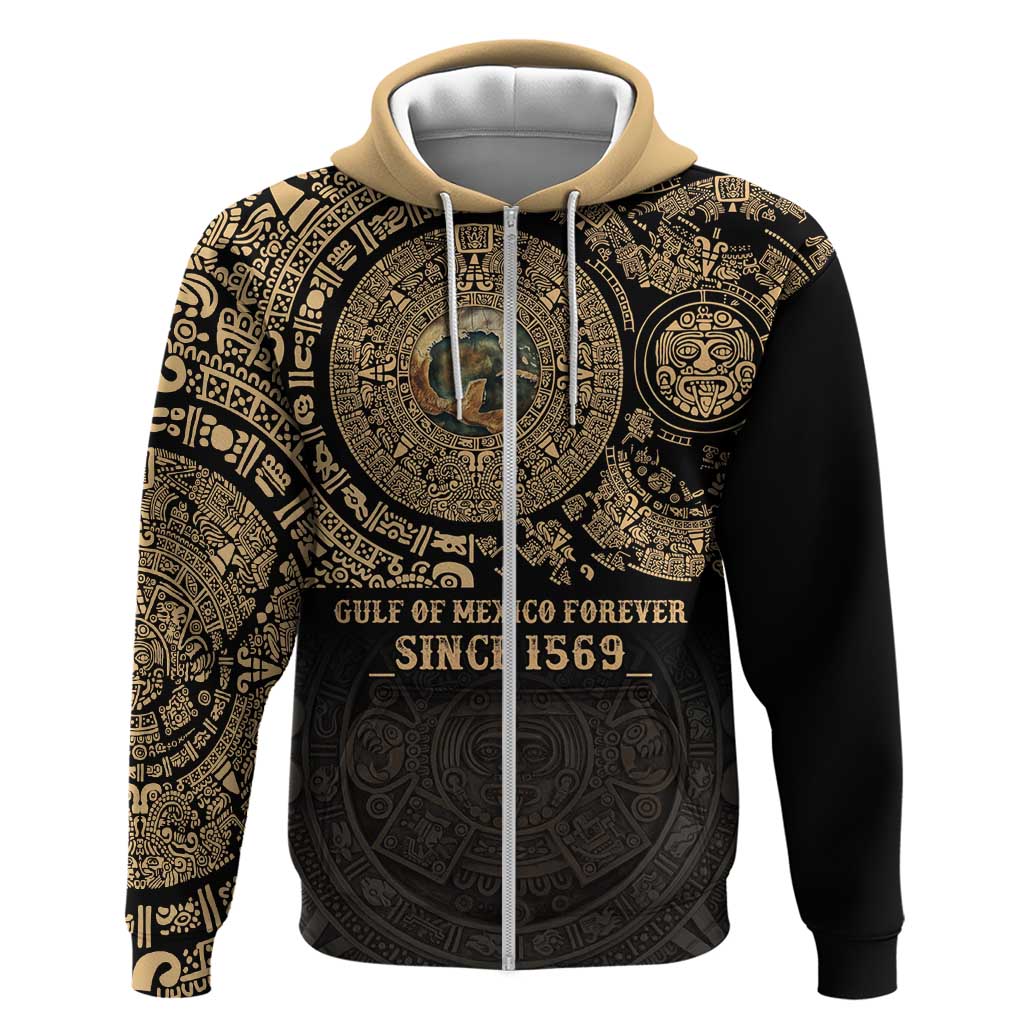 Gulf of Mexico Personalized Hoodie Since 1569 Aztec Vingtage LT9