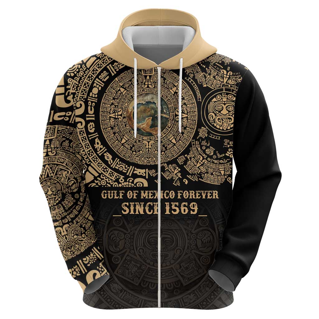 Gulf of Mexico Personalized Hoodie Since 1569 Aztec Vingtage LT9