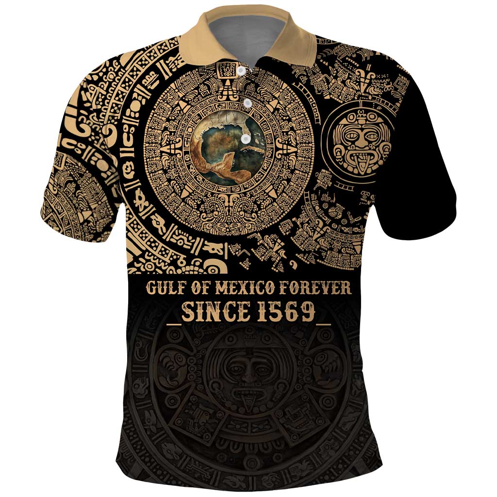 Gulf of Mexico Personalized Polo Shirt Since 1569 Aztec Vingtage LT9