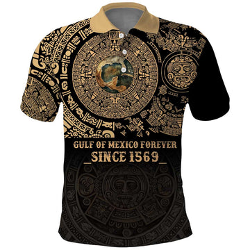 Gulf of Mexico Personalized Polo Shirt Since 1569 Aztec Vingtage LT9
