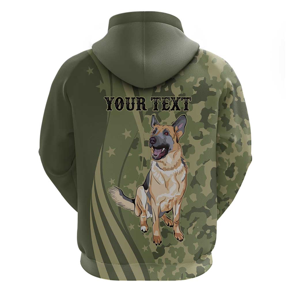 United States Canine Personalized Hoodie USA Military K9s Camouflage LT9