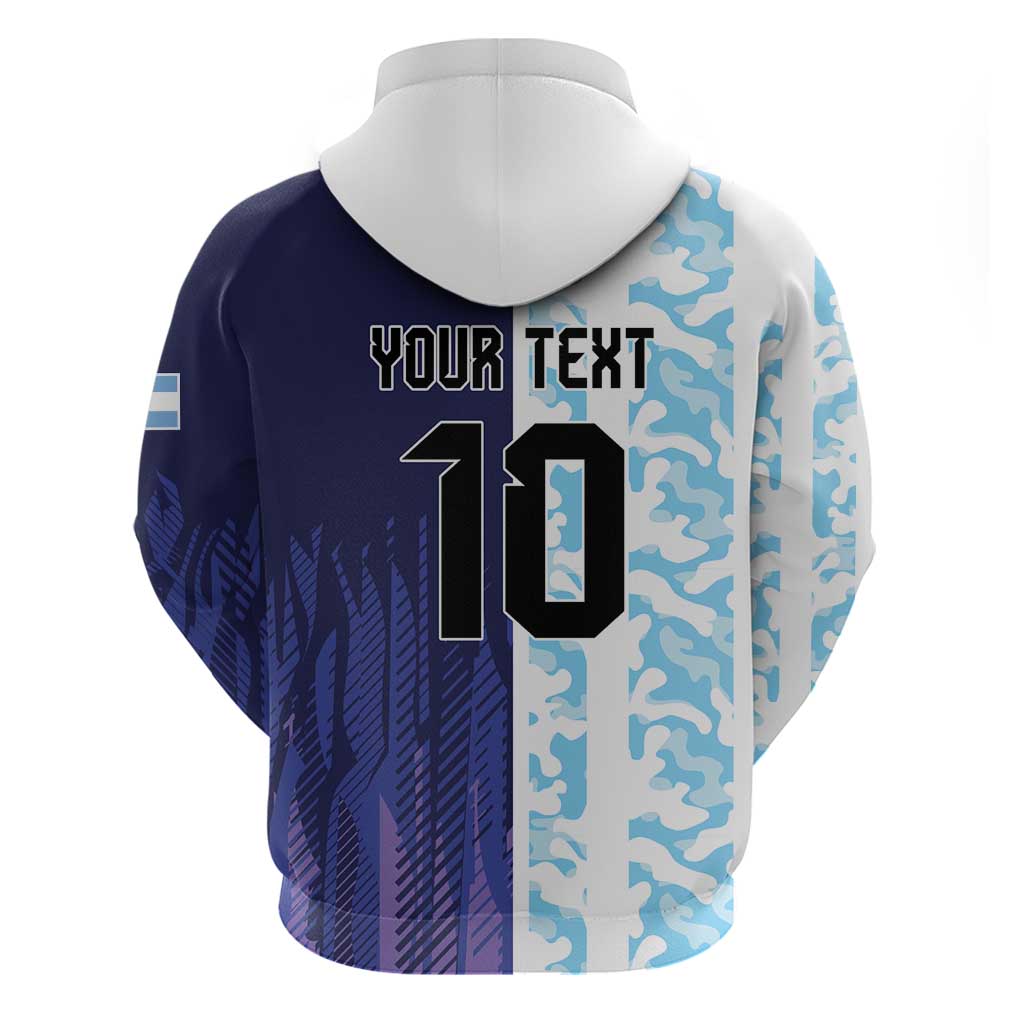 Argentina Football Custom Hoodie Vamos La Albiceleste Half Version LT9