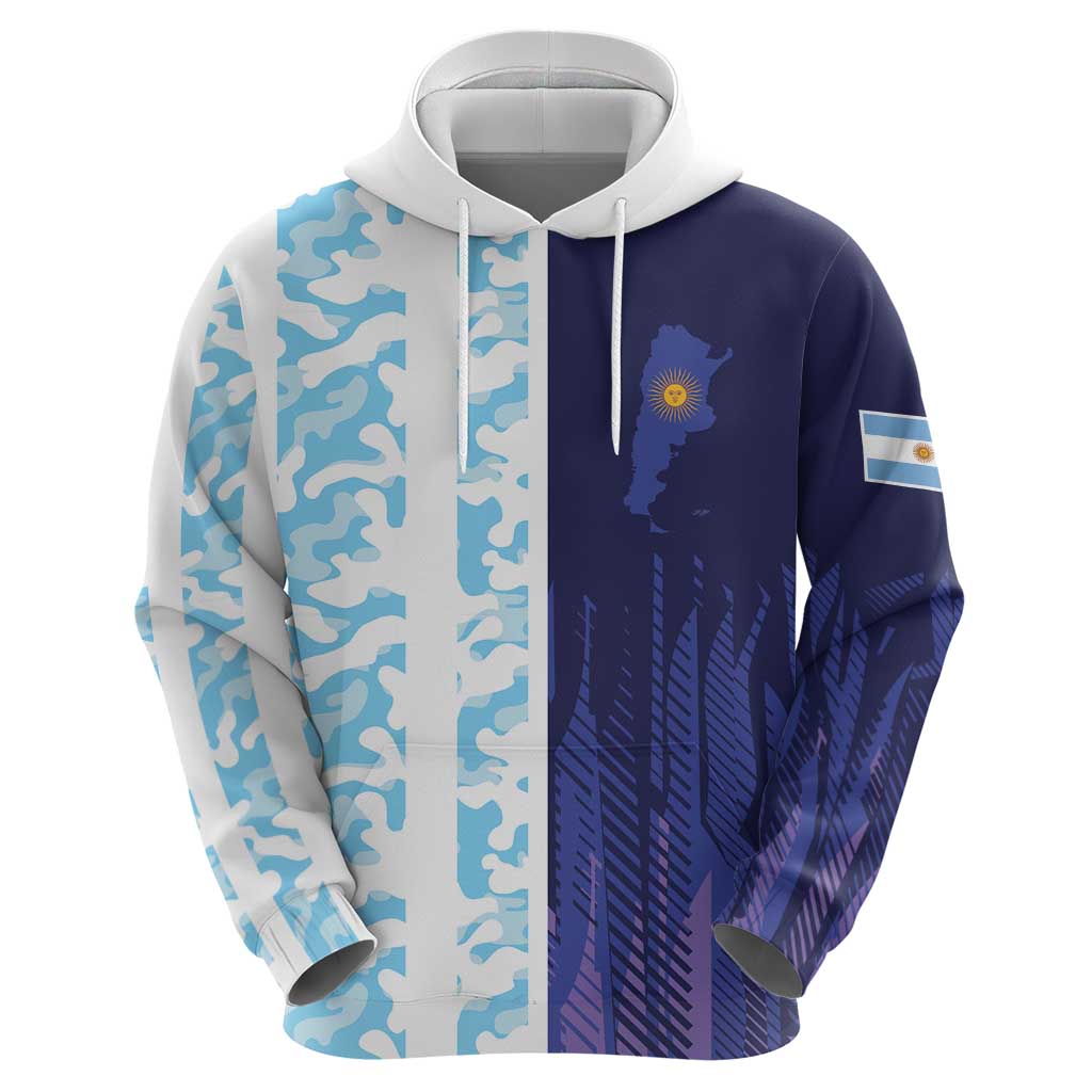 Argentina Football Custom Hoodie Vamos La Albiceleste Half Version LT9