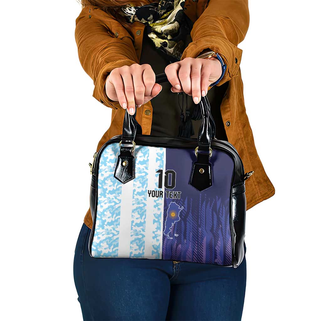 Argentina Football Custom Shoulder Handbag Vamos La Albiceleste Half Version LT9