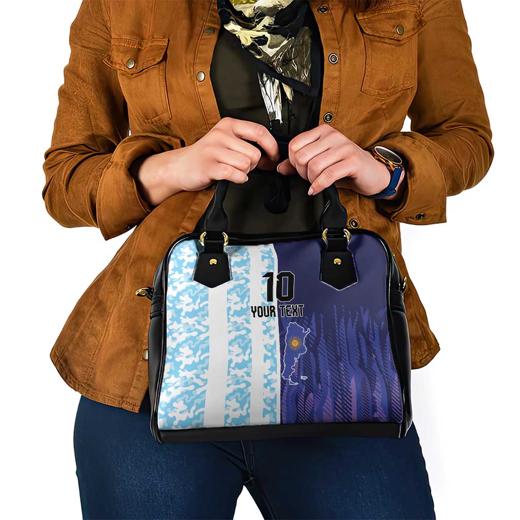 Argentina Football Custom Shoulder Handbag Vamos La Albiceleste Half Version LT9