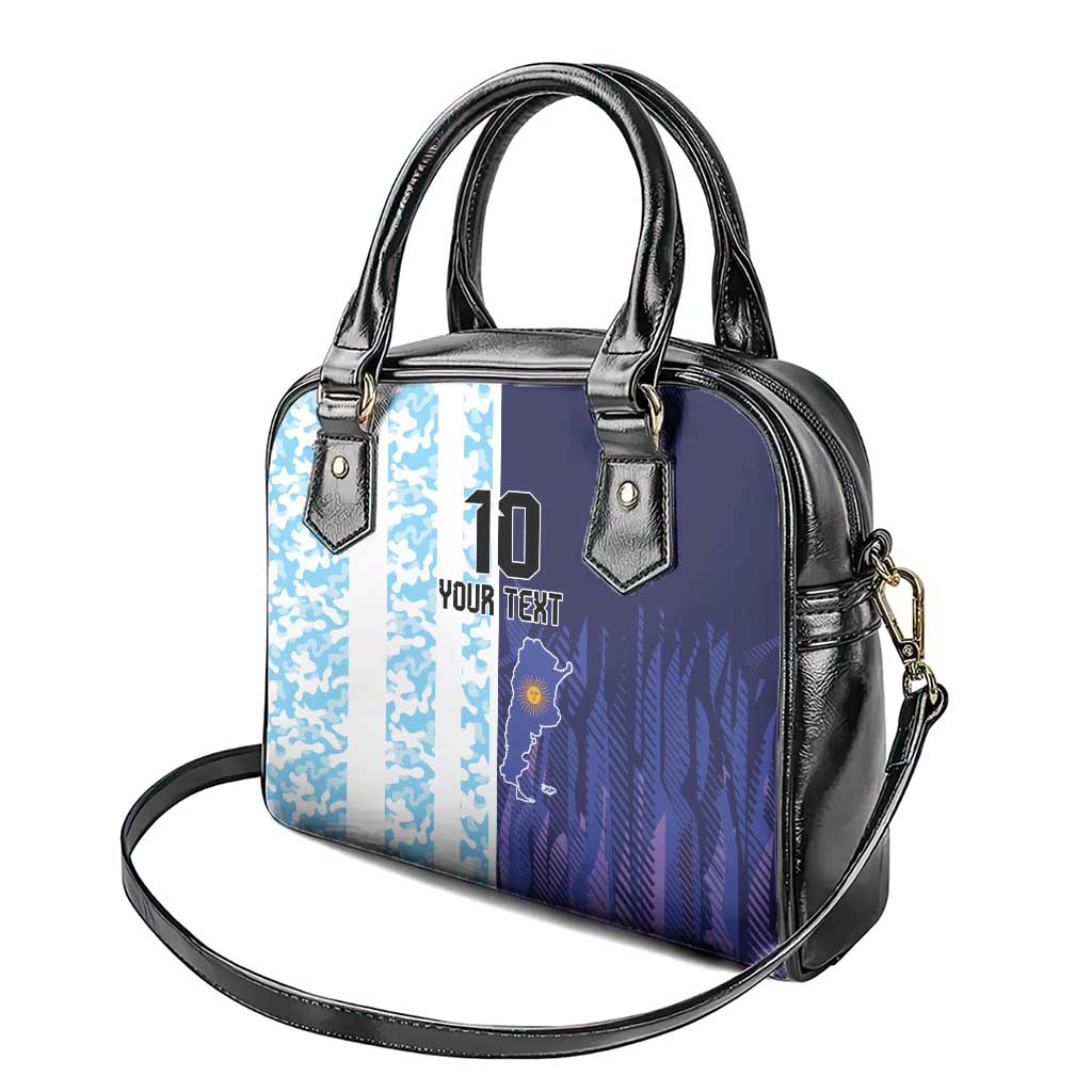 Argentina Football Custom Shoulder Handbag Vamos La Albiceleste Half Version LT9