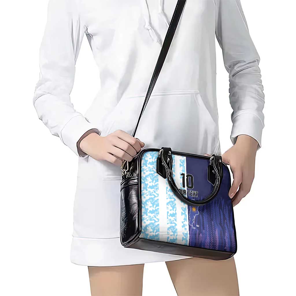 Argentina Football Custom Shoulder Handbag Vamos La Albiceleste Half Version LT9