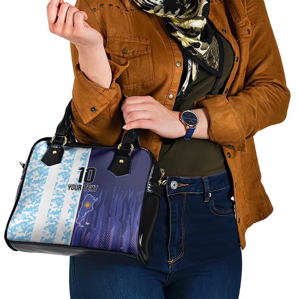Argentina Football Custom Shoulder Handbag Vamos La Albiceleste Half Version LT9