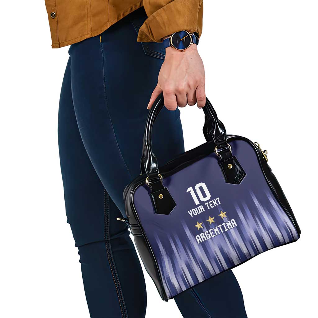 Argentina Football Custom Shoulder Handbag Vamos La Albiceleste Vintage LT9